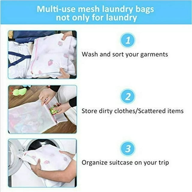 GAZILY Mesh Laundry Wash Bag for Delicates, 7 Pack