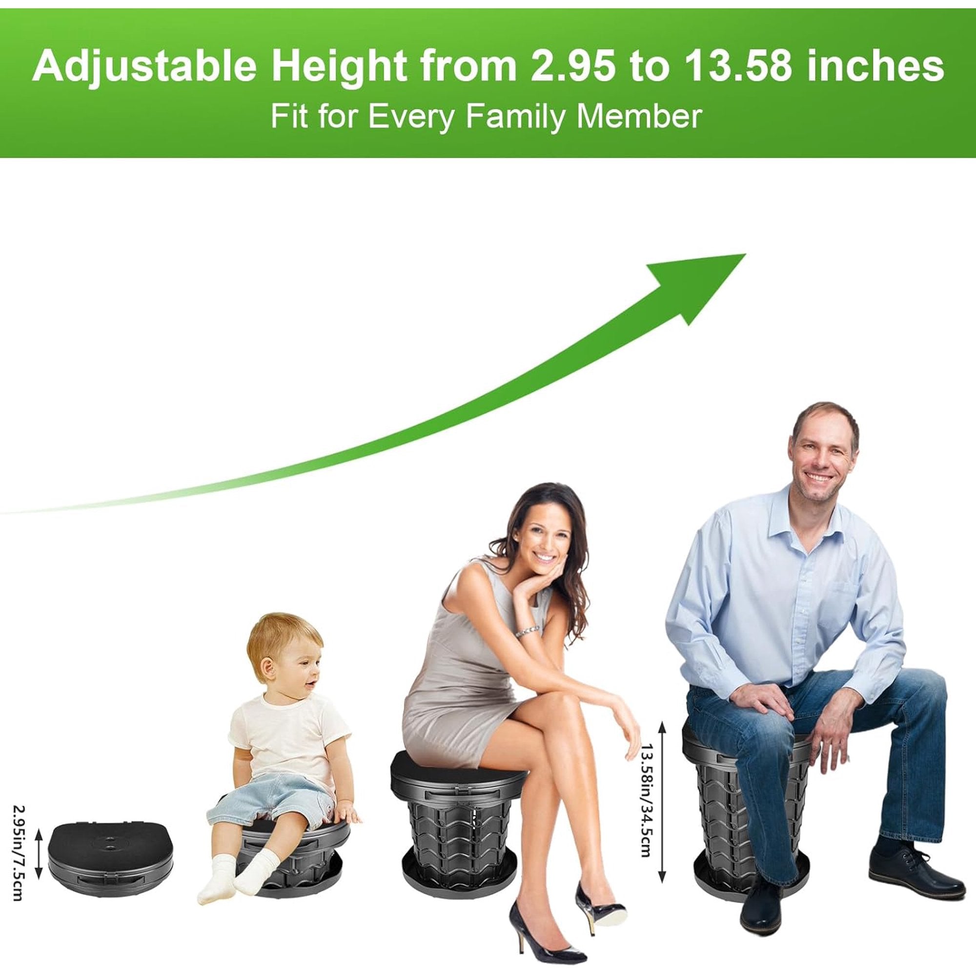 Portale Camping Toilet with Pop Up Privacy Tent, Foldable Toilet with Detachable Paper Holder & Privacy Tent Set Perfect for Outdoor, Camping, Beach, Hiking, Fishing, Travel