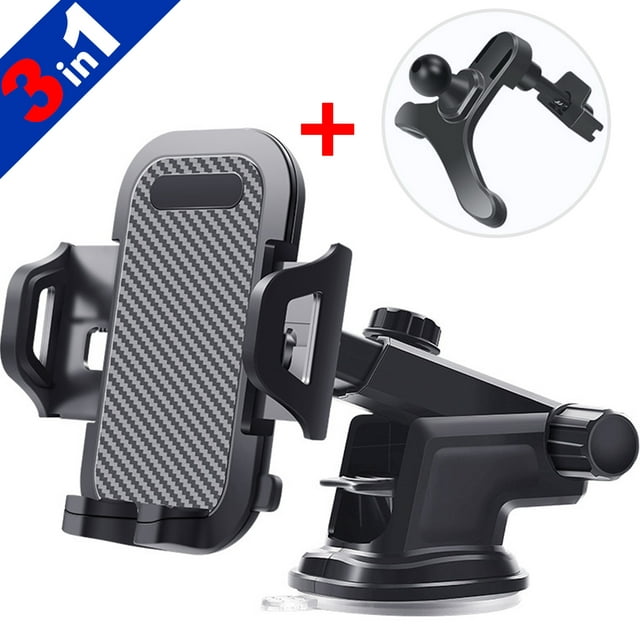 Car Phone Mount, Phone Mount for Car with Car Air Vent Clip, Long Arm Universal Cell Phone Holder,Phone Car Mounts for All Smartphone