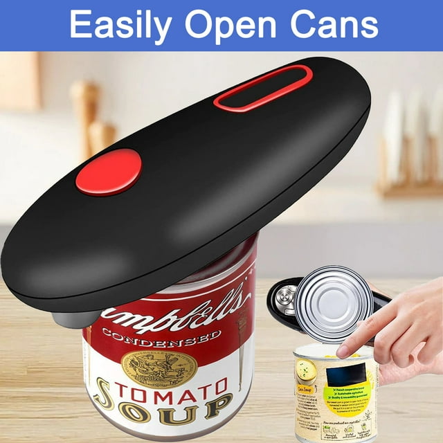 Electric Can Opener, No Sharp Edge, Auto Electric Can Opener,Open Your Cans with A Simple Push of Button - Automatic, Can Opener Electric for Seniors,Kitchen  Auto Electric Can Opener