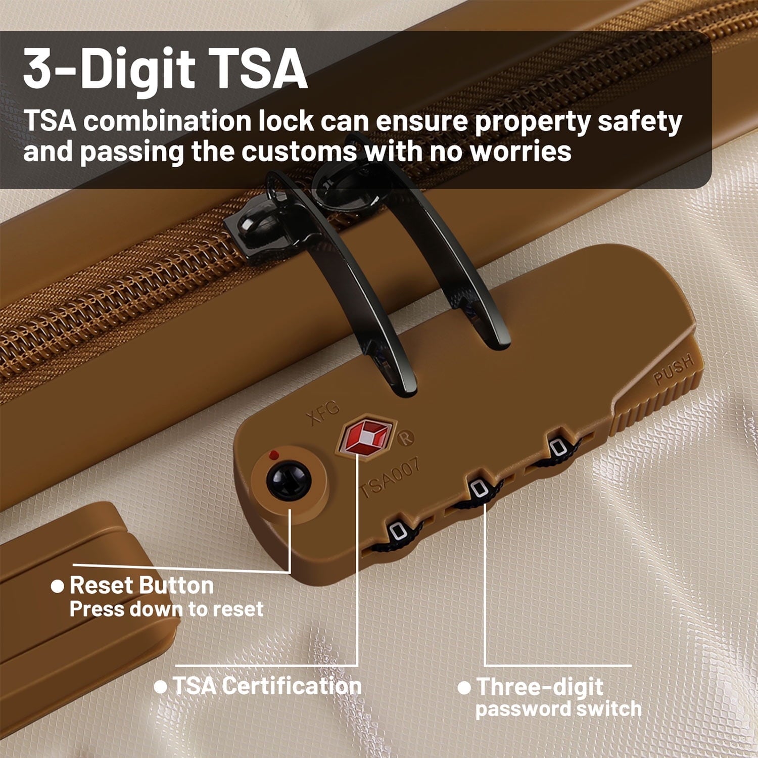 Carry On Luggage, 20 inch Expandable Suitcase Set Luggage Sets with TSA Lock and Double Spinner Wheels, Ivory White