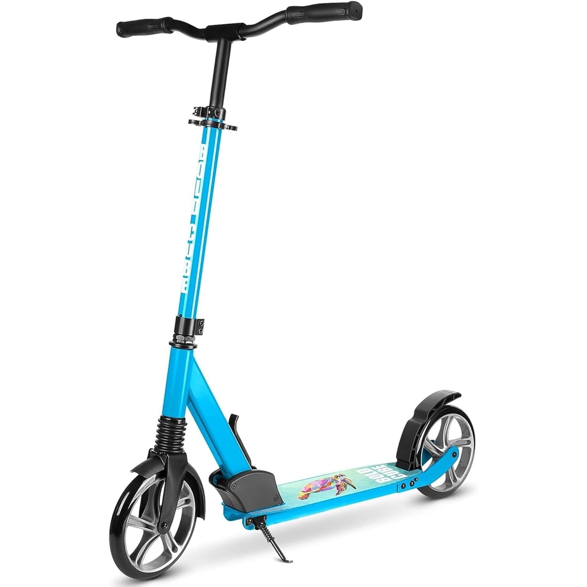 Commuter Scooter, 200mm Big Wheels - Easy Folding - Height Adjustable for Teens & Adults, 220 lbs Weight Limit