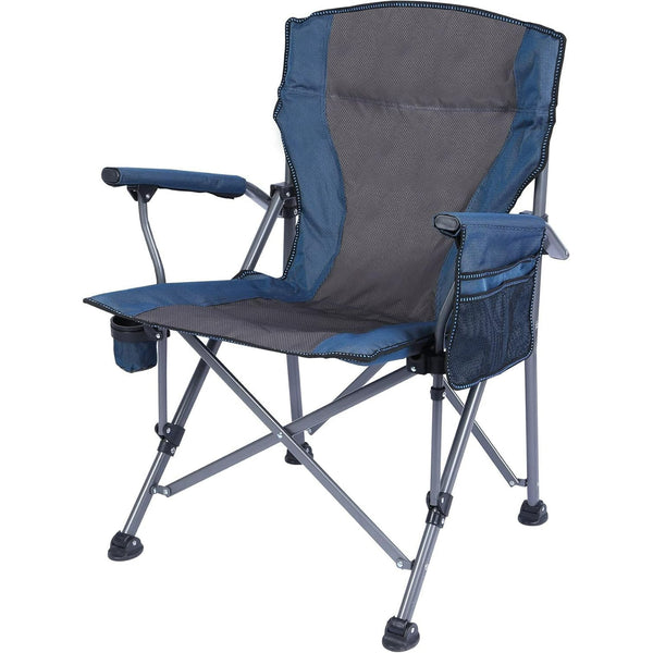 Folding Camping Chairs, Portable Lawn Chairs with Side Pocket and Cup Holder for Adults