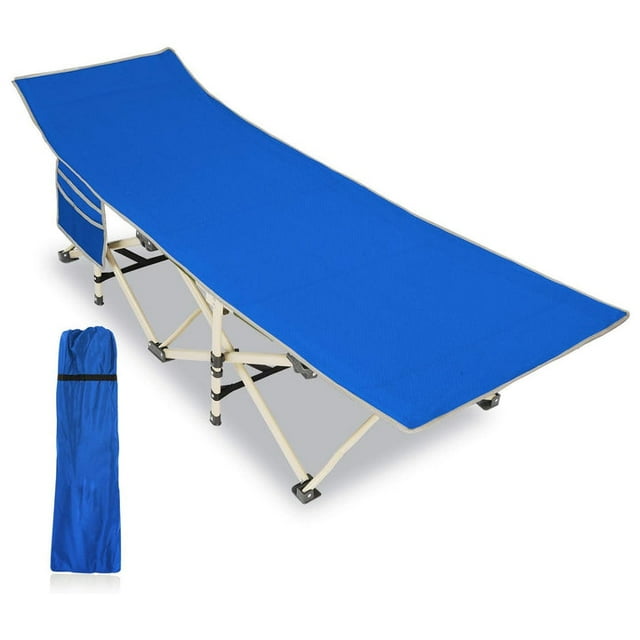 Folding Camping Cot for Adult Portable Sleeping Cot with Mattress 75" x28"