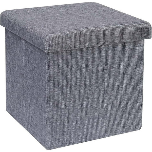 Storage Ottoman Cube Seat,Foldable Foot Rest Stool for Space Saving, 11.8"x11.8"x11.8"