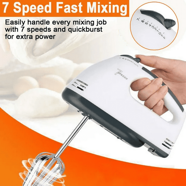 Hand Mixer for Kitchen, Blender Quick Burst with 6 Stainless Steel Accessories